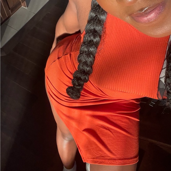 Orange Bodycon Dress - Picture 6 of 7